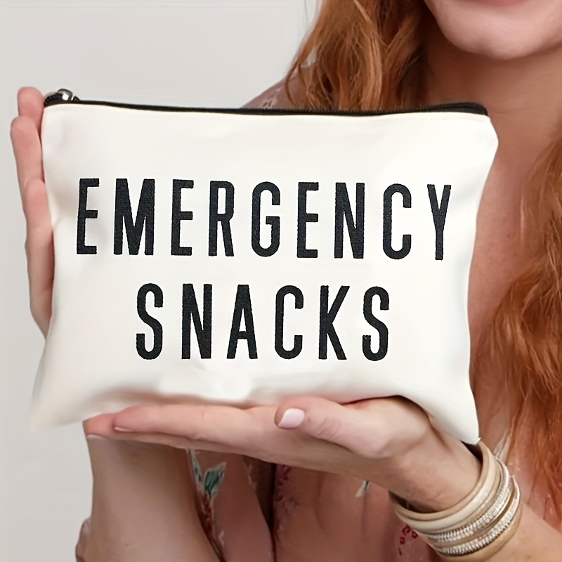 

Print Snack Bag Canvas Travel Cosmetics Bag Zipper Makeup Bag Toiletry Bag Pen Bag Storage Bag