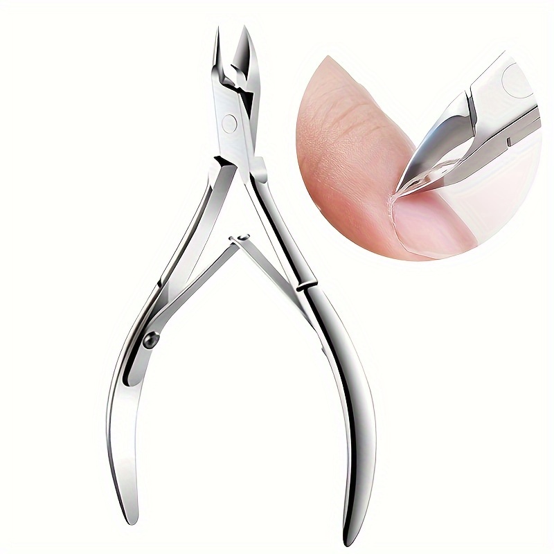 

1pc Nail Professional Tools For Manicure Art, Inverted Nail Groove Inlay, Toe Nail Scissors, Stainless Steel Dead Skin Pliers, Nail Clippers