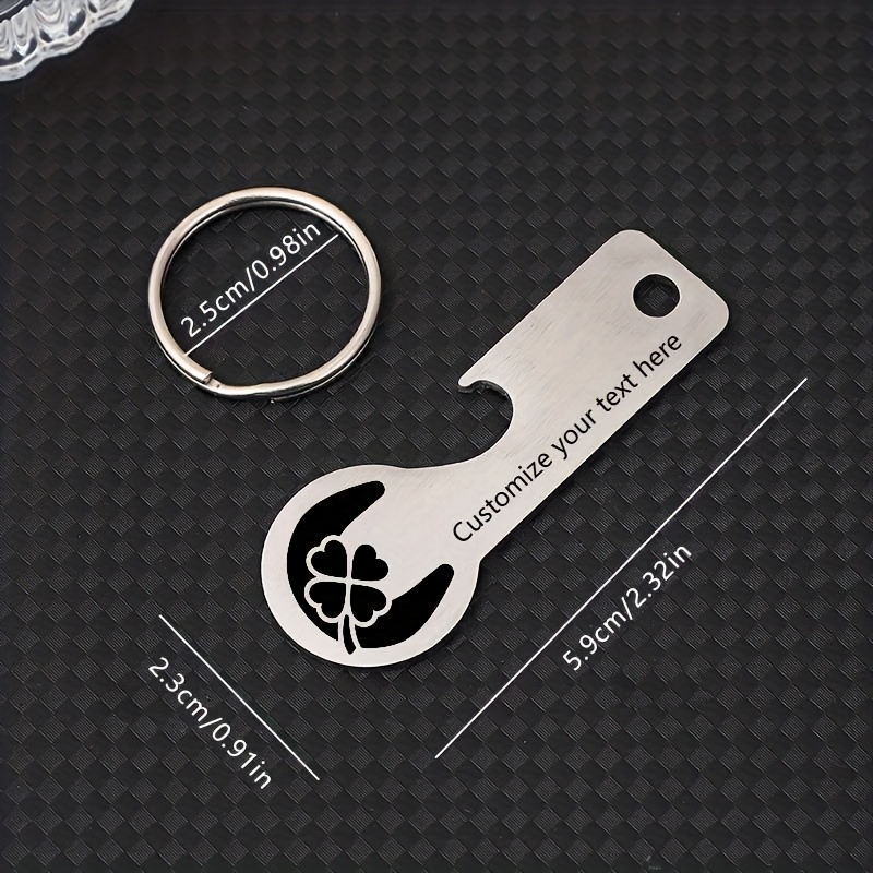 item picture 30 50pcs stainless steel keychains with   horse     bottle opener keychain durable 304 stainless steel