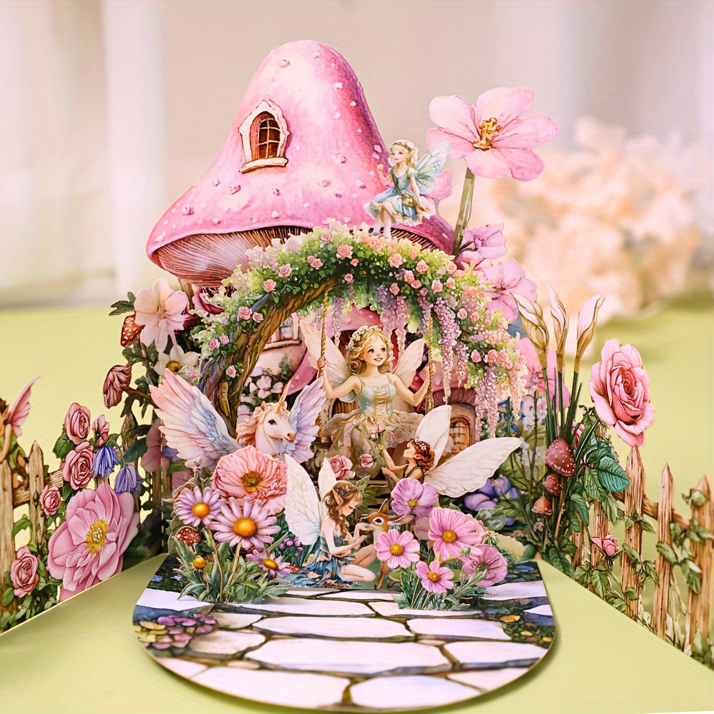 

1pc 3d Greeting , And Unicorn , , For , 's, Day - -