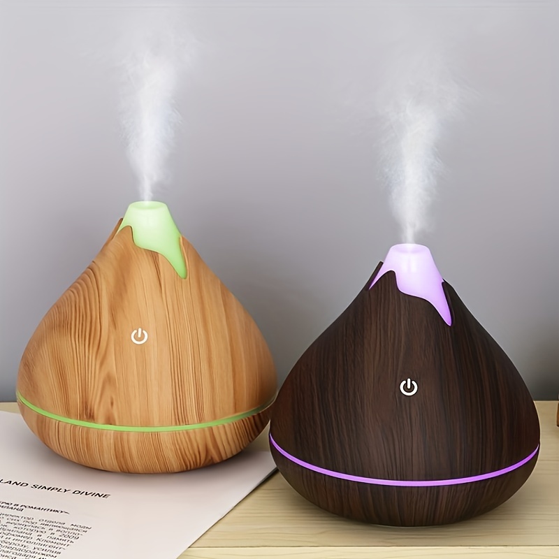 

1pc 350ml Portable Wood Grain H2o Spray Mist Air Humidifier Usb Air Humidifier For Room Office