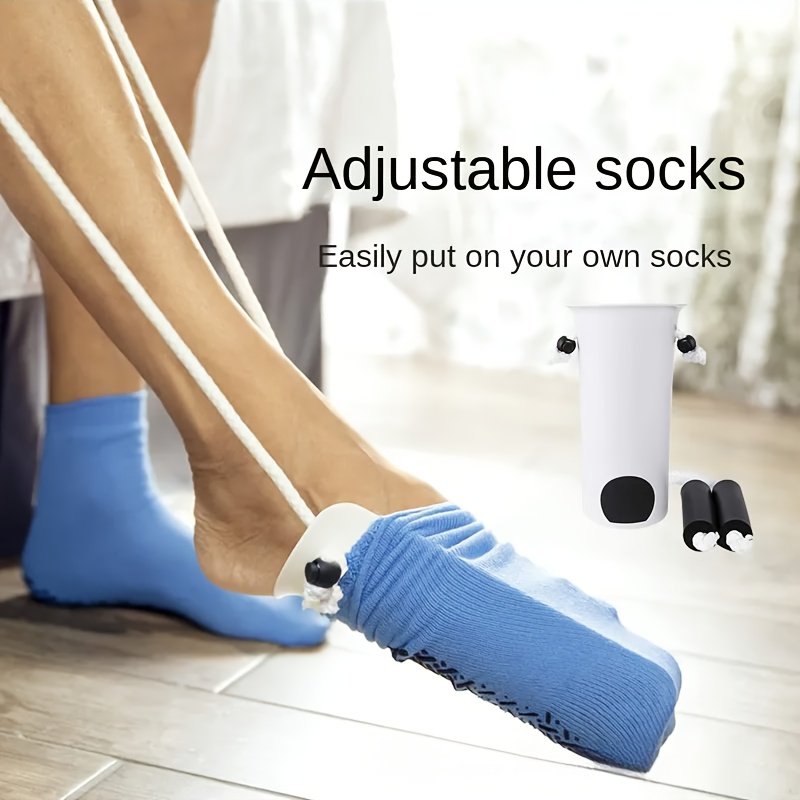 [1 Easy Life Sock Aid] 1 Easy Life Adjustable Sock Wearing Device | Easy Sock Wearing, No-Bend Design, Durable Home Helper for Elderly, Pregnant Women And Disabled People