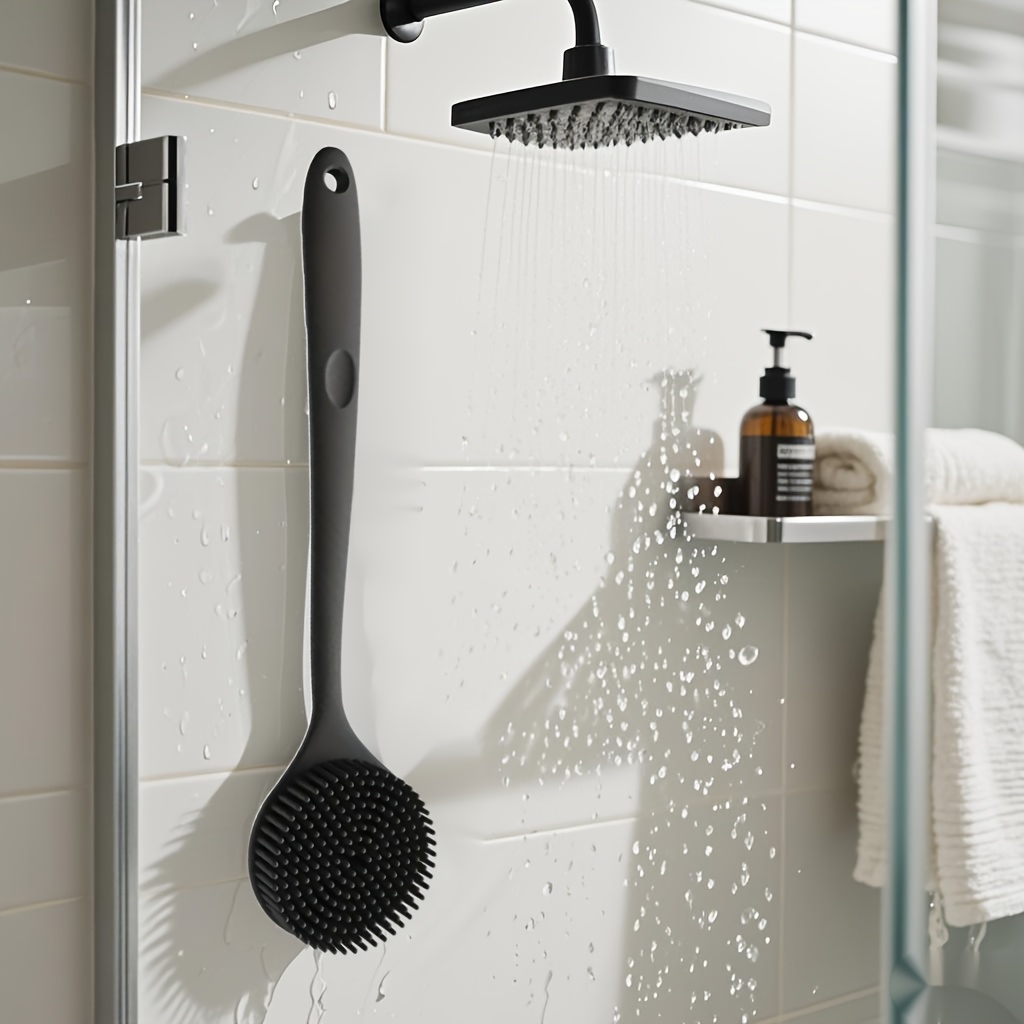 extra long soft silicone bath brush gentle back scrubber for deep cleansing   Product details 0