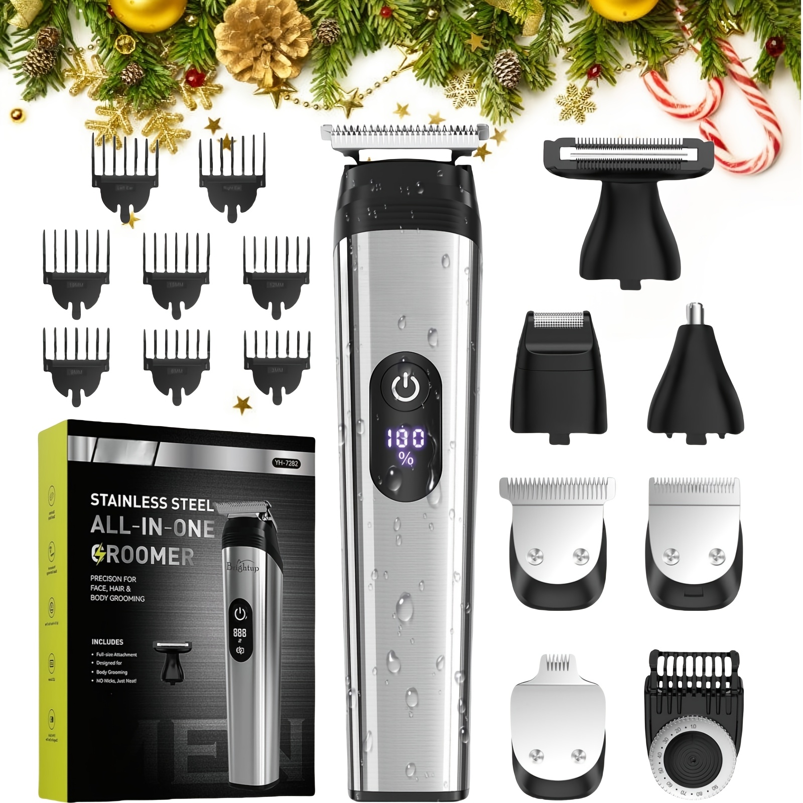 

Beard Trimmer For Men, Electric Hair Trimmer, Cordless Hair Clippers Shavers For Men, Mens Grooming Kit For Nose Mustache Body Facial, Gifts For Men Husband Father