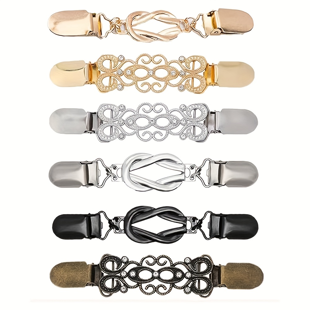 5 stuks mode cinch clips voor kleding, vintage cinch taille clip om jurk vast te maken, jurk clips vest clips, sjaal kraag sluiting voor reizen trui