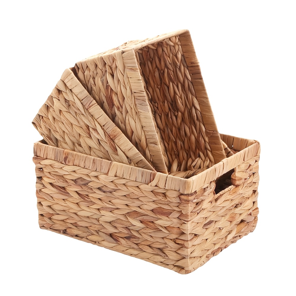 TEMU 3pz/1pc cesto di stoccaggio, contenitore organizzativo, decorazioni autunnali per la casa, portaoggetti con integrata, scaffale da tavolo o