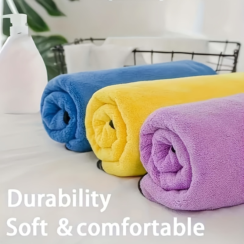 1pc Hot Deal Super Soft Absorbent Pet Towel Quick Dry Strongly Absorbent Pet Bath Towel A bath towel very suitable for cats, dogs and other pets, pet cleaning care products in spring and summer, various colors and models can be chosen