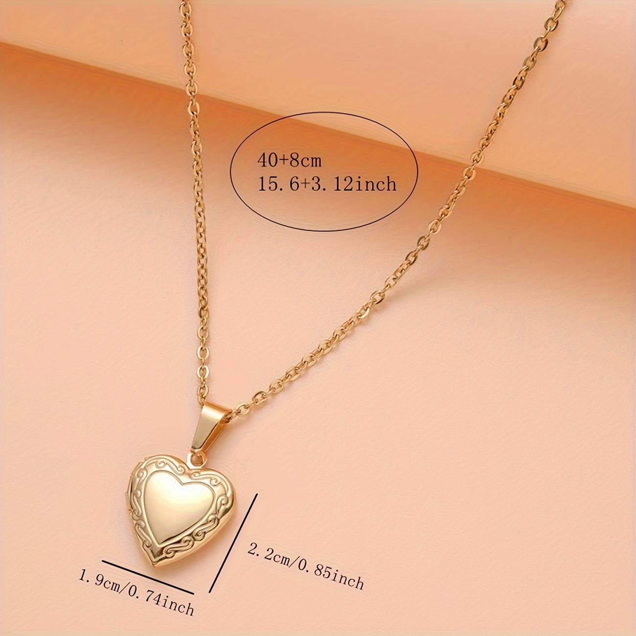 Women's Small Box Pendant Necklace, Openable Design
