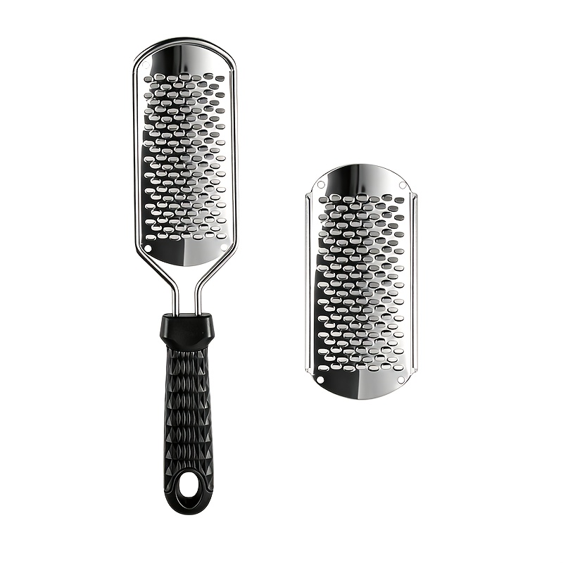2 Large Hole Filing Surface Foot Files + Replacement Filing Stainless Steel Foot File Dead Skin Remover, Professional…: retailer-supplied image