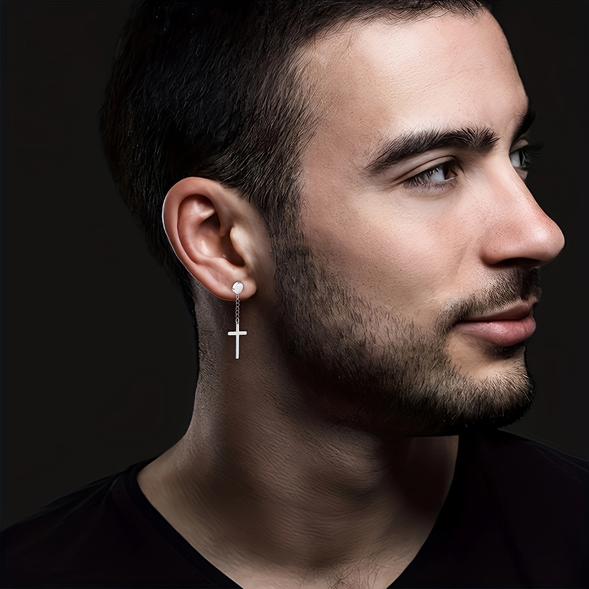 15 pairs magnetic stud earrings stainless steel clip Temu