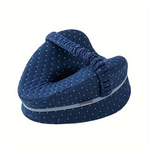 ergonomisch zijslaapkussen met hoge dichtheid - verstelbare band voor ondersteuning, handwasbaar & portable ontwerp, marineblauw - ideaal cadeau voor slaapplaatsen aan de kant