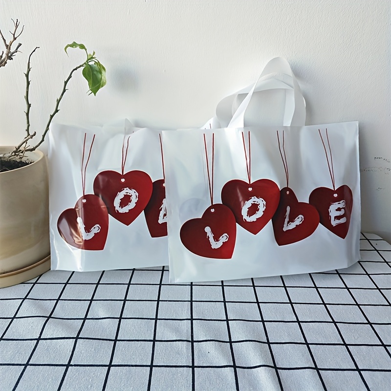 

10/50 Pack Valentine's Day Gift Bags, Love , Valentine's Day Gift Bags, , Best Valentine's Gift Packaging Bags, Holiday Gift Bags, Plastic Material, Gift Wrapping And Storage Supplies