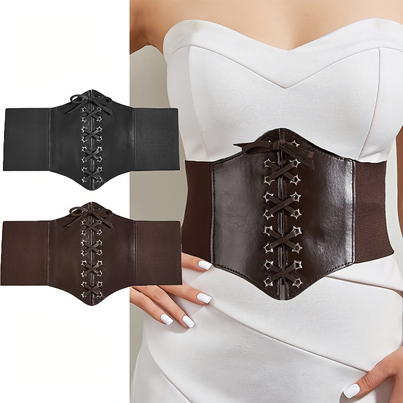 Elegant Sexy Waist Belt Wide Elastic Waist Corset Belts Lace