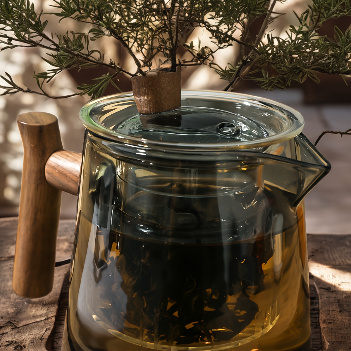 Glass Teapot Tea Maker with Elegant Cup, High-End Tea Set