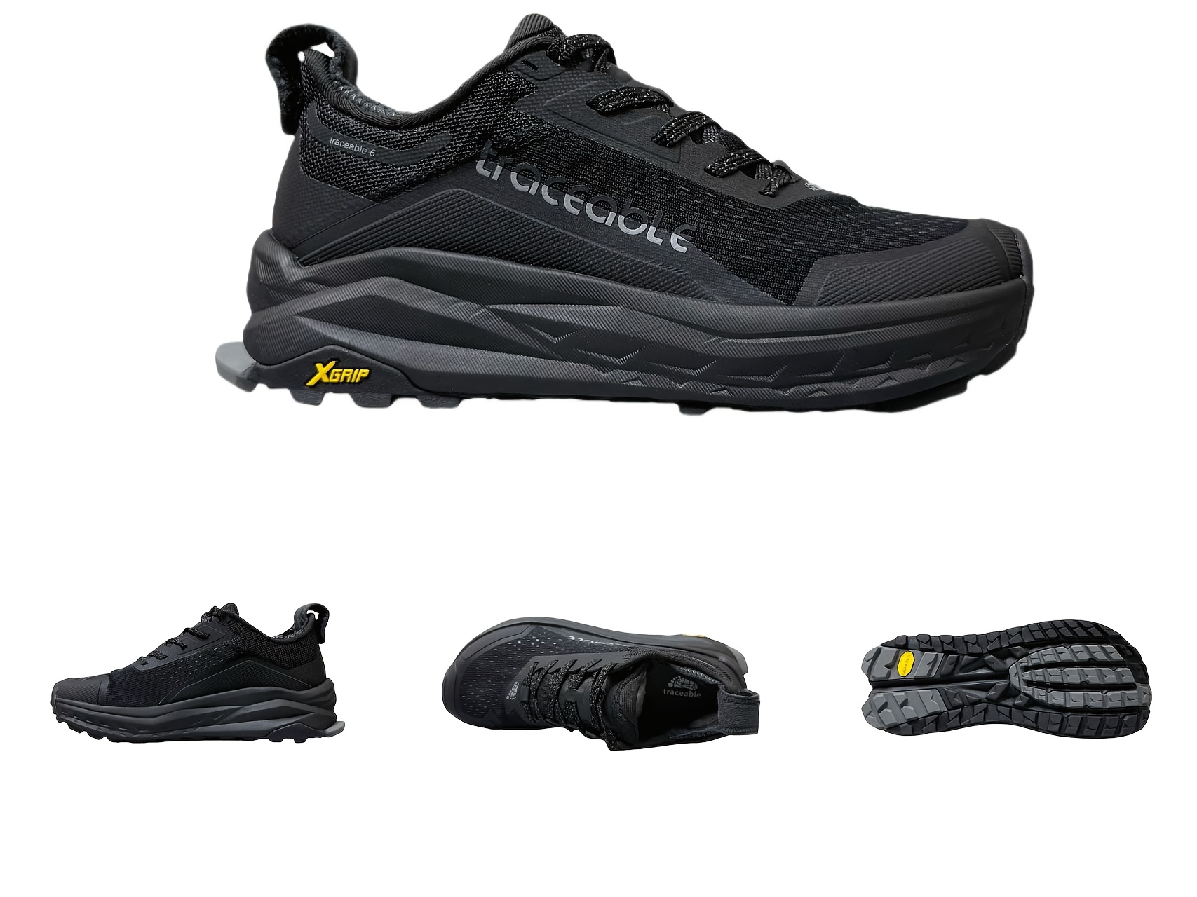 Sneakers, Men's Outdoor Shoes, Anti-Slip Comfortable Casual Shoes, Men's Outdoor Camping Sports Trail Running Shoes, Fashionable and Versatile Trendy Shoes