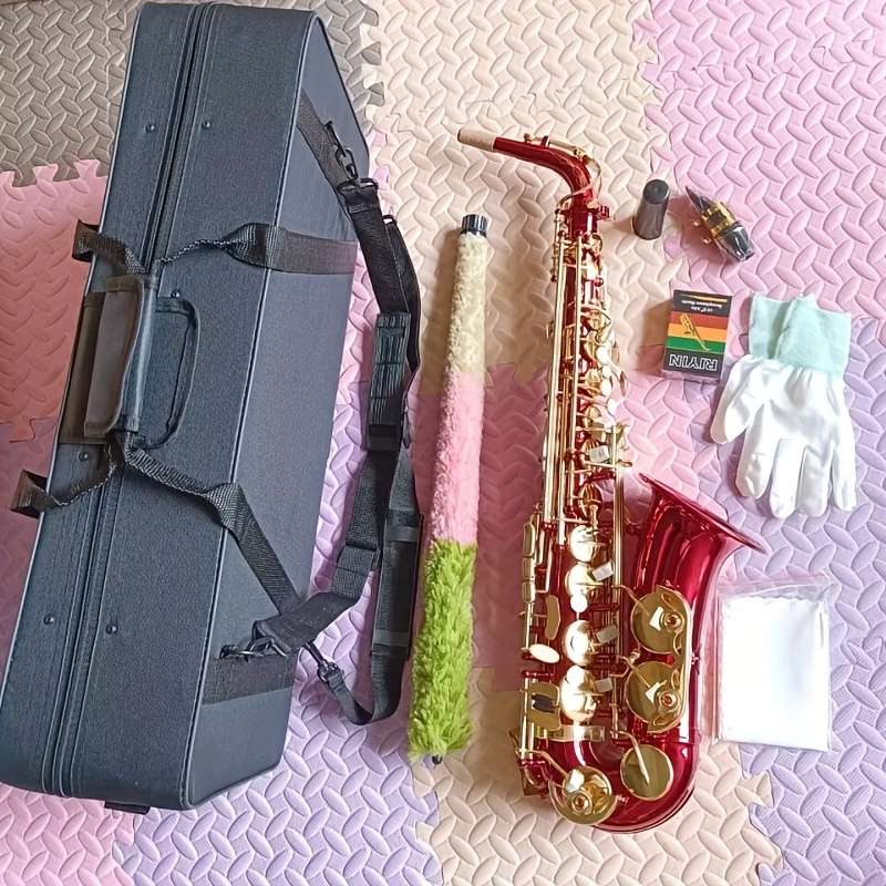 新作 最高品質アルトサックス レッドサックス アルト楽器 ケース付き