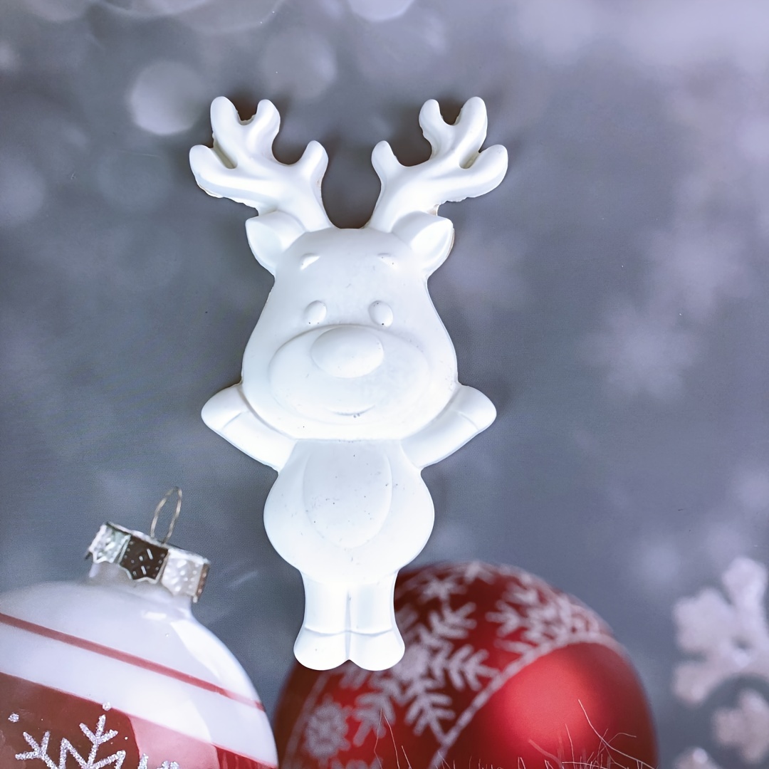 

Silicone Resin Casting Molds For Christmas Wall Hanging, Diy Handmade Reindeer Ornaments, Plaster Casting Molds For Home Holiday Decor, Epoxy Resin Silicone Molds For Animal Shape Items