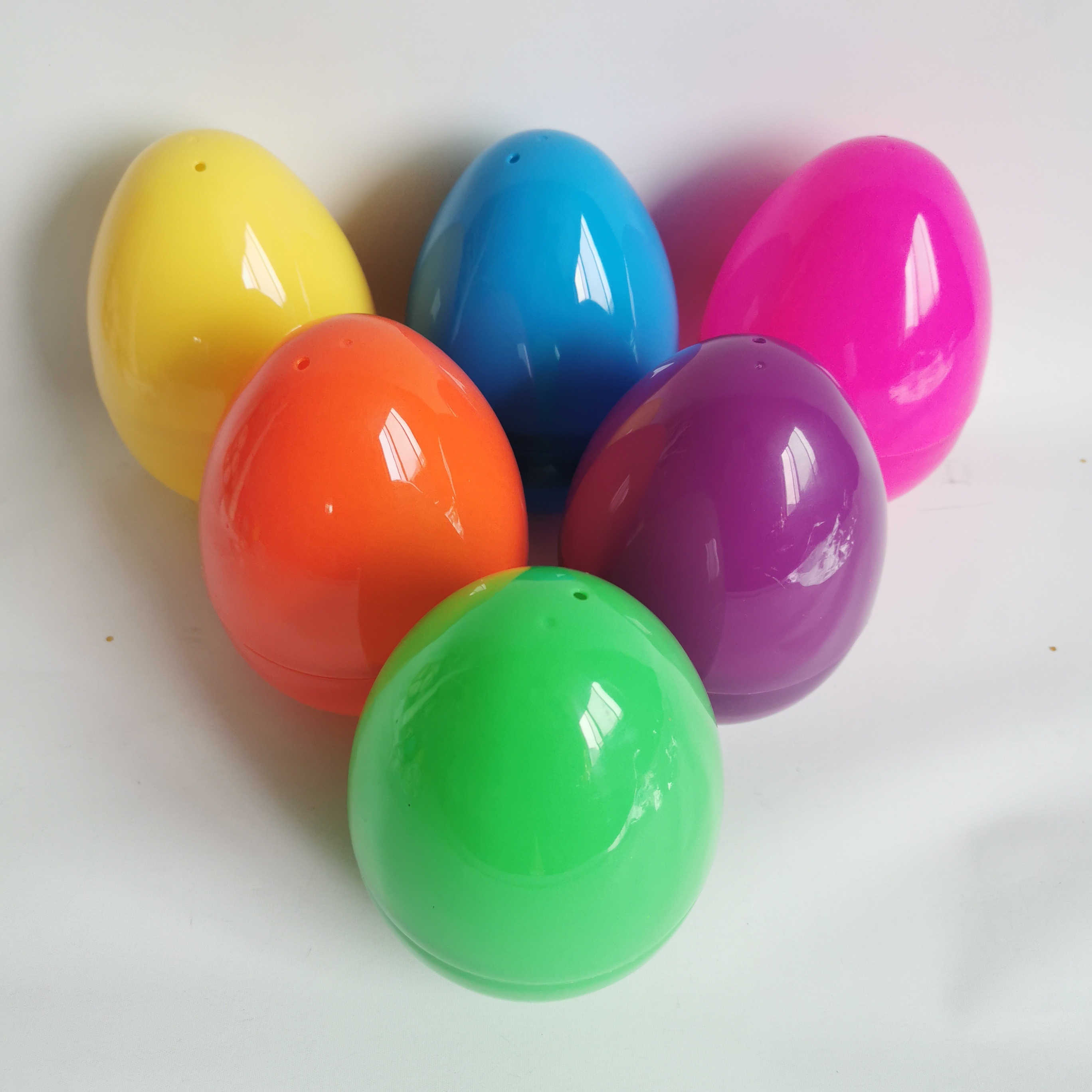 Huevos de Pascua de plástico - color natural 6cm - Set de 6pzs - Grupo  Galdiaz