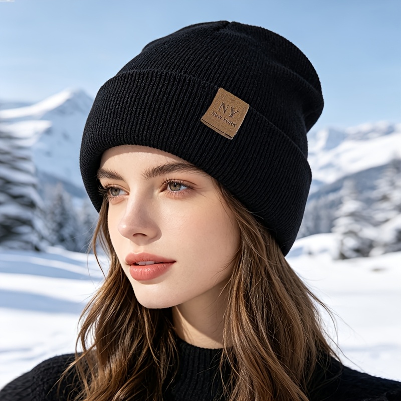 Fashion Women's Solid Color Pullover Winter Hat