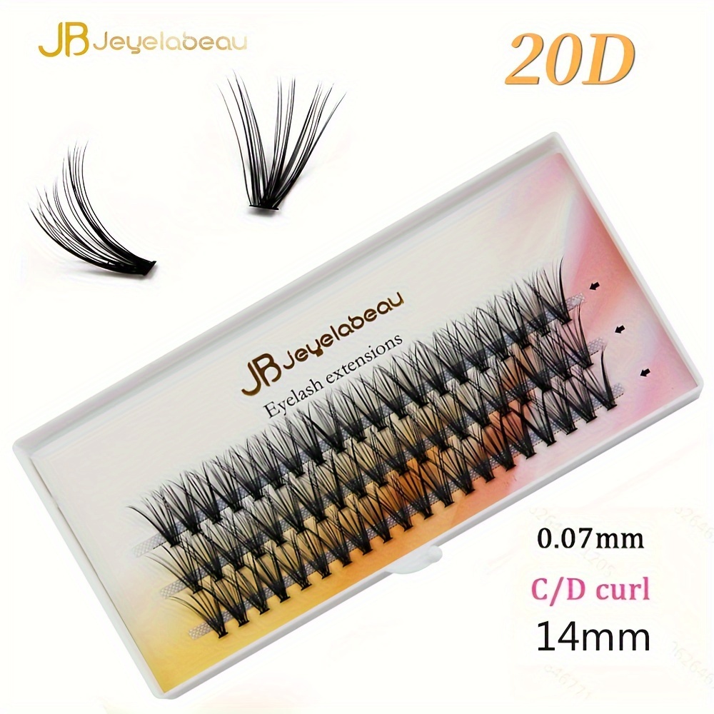 Cluster Lashes - 20d C/d Eyelashes For Individual Lash Extensions(0.07mm Thickness) - Fuller, , And More Dramatic Lashes