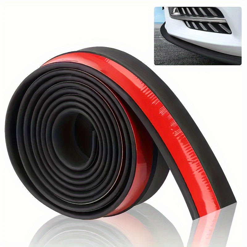 98 43 inch universal rubber car front lip bumper protector skirt diffuser   plate rubber skirt protector   vehicle enhancement accessories 0