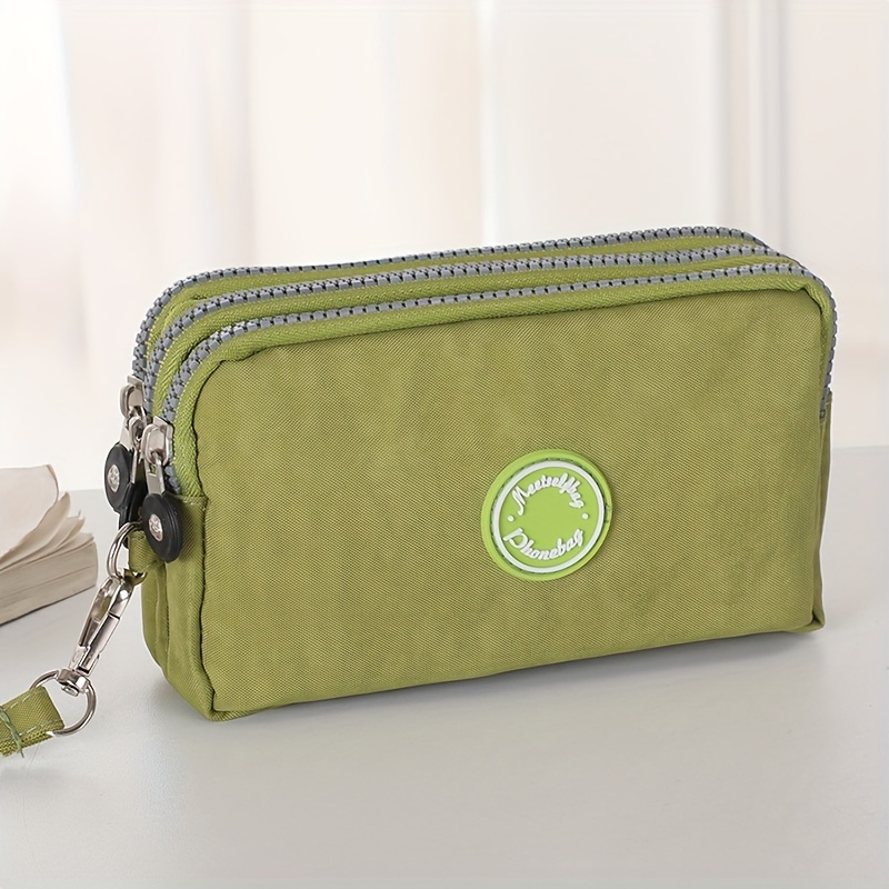 TEMU Sac à Main à Couches pour Femmes, Sac Porte-Clés au Poignet, Portefeuille de Grande , Sac de Rangement pour Câble de Données, Porte-Cartes de