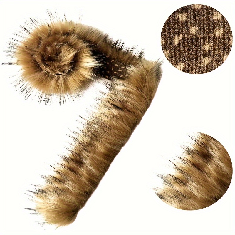 

Fur Trim - 35.4" Pre-cut, Hand Washable For Diy Crafts, Collar Embellishments, Stage Costumes & Christmas Decorations, Artificial, Fabric