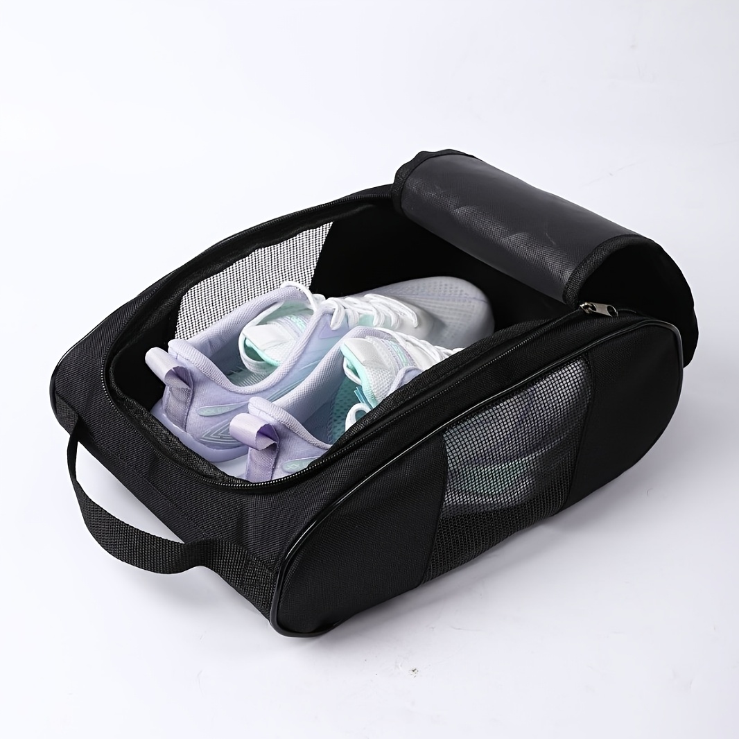 TEMU 1pc Golf Shoe Bag Sneaker Pouch Travel Shoe Bag Breathable Mesh Shoe Bag For Men And Women Space In Your Suitcase Can Hold Socks And Other Items