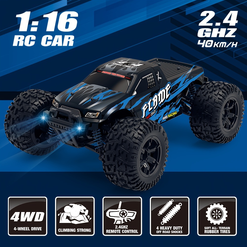 

Rc , 1:16 40km/h Car, 4x4 All Terrains , 2.4ghz Car For , Rechargeable Battery Usb