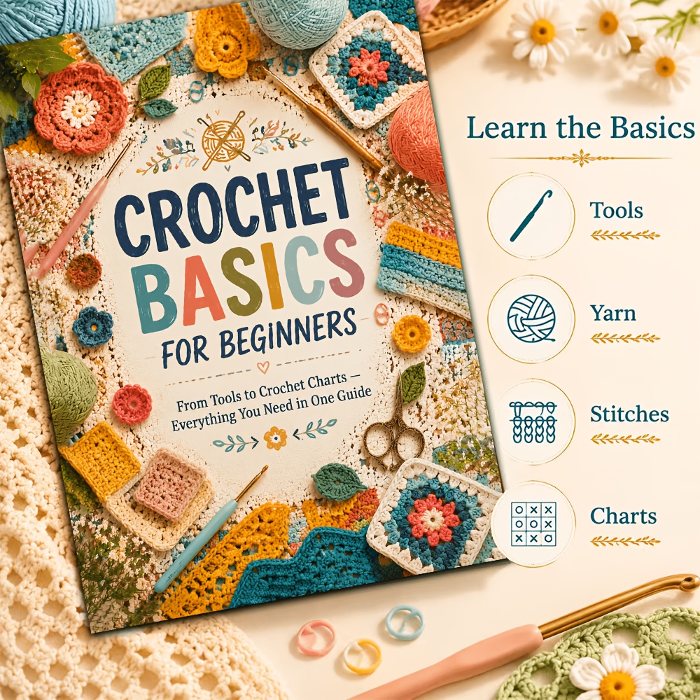 TEMU Nouveaux outils d'apprentissage du crochet, connaissances , application des points et techniques de schémas, à maîtriser rapidement du tissage à