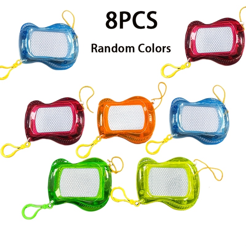 TEMU 8 lavagne magnetiche per scrittura, illuminazione calligrafica, disegno graffiti, giocattoli per scrivere, accessori da appendere alla borsa,