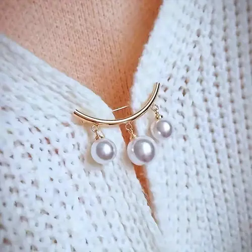6pcs mixed pearl waist trouser waist changer trouser waist pin fastening pants brooch snap skirt suitable for garment fixing and size adjustment accessories