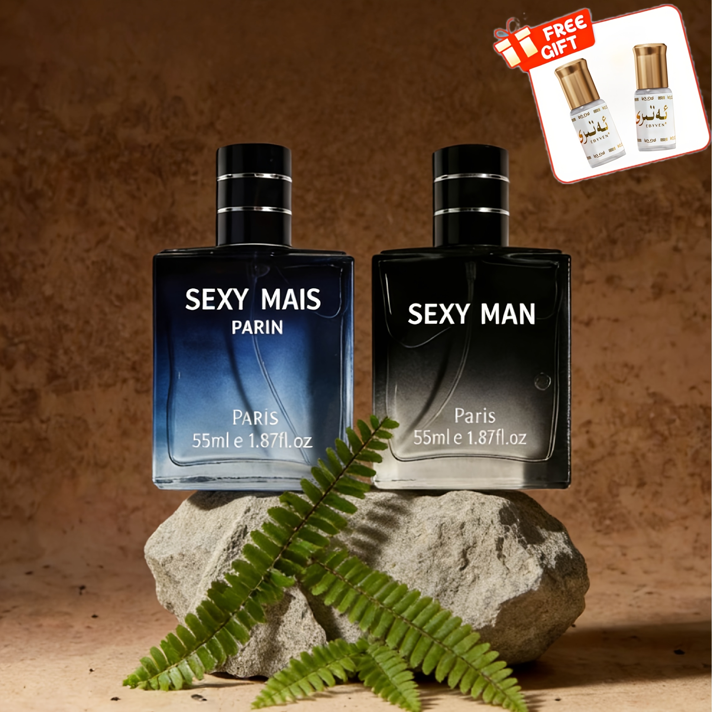 Image of 1.87fl Oz*2 + 0.01fl Oz*'s Eau De Toilette - A Unisex Aquatic Cologne, Exuding Charm. The Perfect Romantic For Any Occasion. An Ideal Gift For Special Celebrations. Luxurious Fragrance At An .