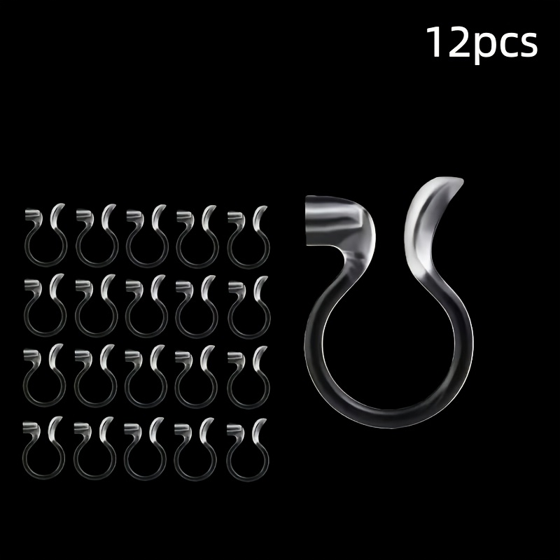 E-shop 12 Stück transparente Ohrring-Converter, Ohrring-Backen, transparente Ohrring-Erweiterungen für Ohrstyling