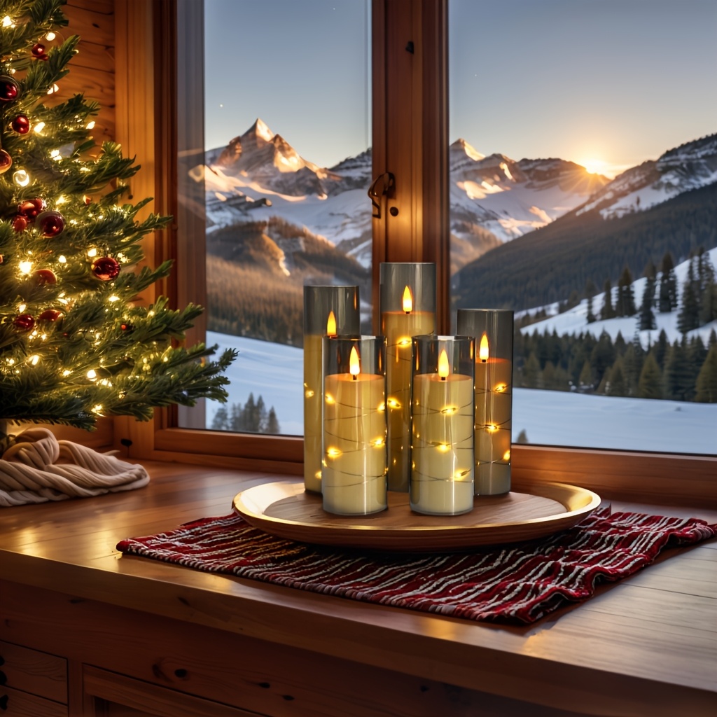 Flikkerende Vlamloze LED Kaarsen met Afstandsbediening en Timer,