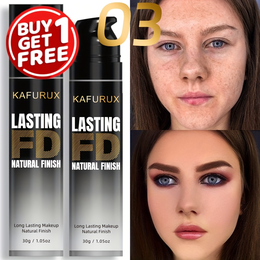 TEMU 2pcs Foundation For Women, Light Texture, Foundation Makeup, Concealer Makeup, Strong Coverage Concealer, Liquid Foundation Full Coverage,