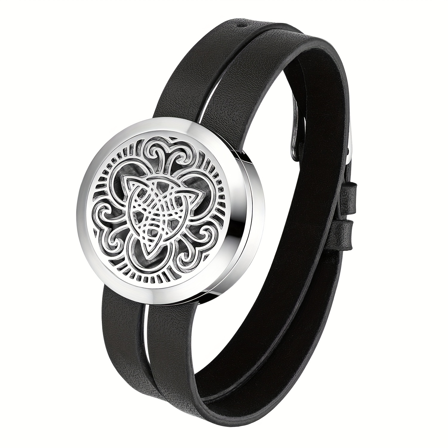 An Openable Women's Bracelet Featuring A Hollow With A Circular Multi-loop Weave