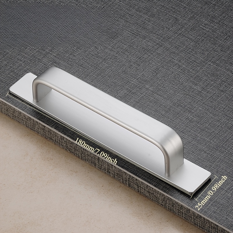 Image of 1pc Punch-free Door And Window Handle Self-adhesive Door Handle - To Drill Holes, Suitable For Wooden Doors And Windows, Sliding Doors