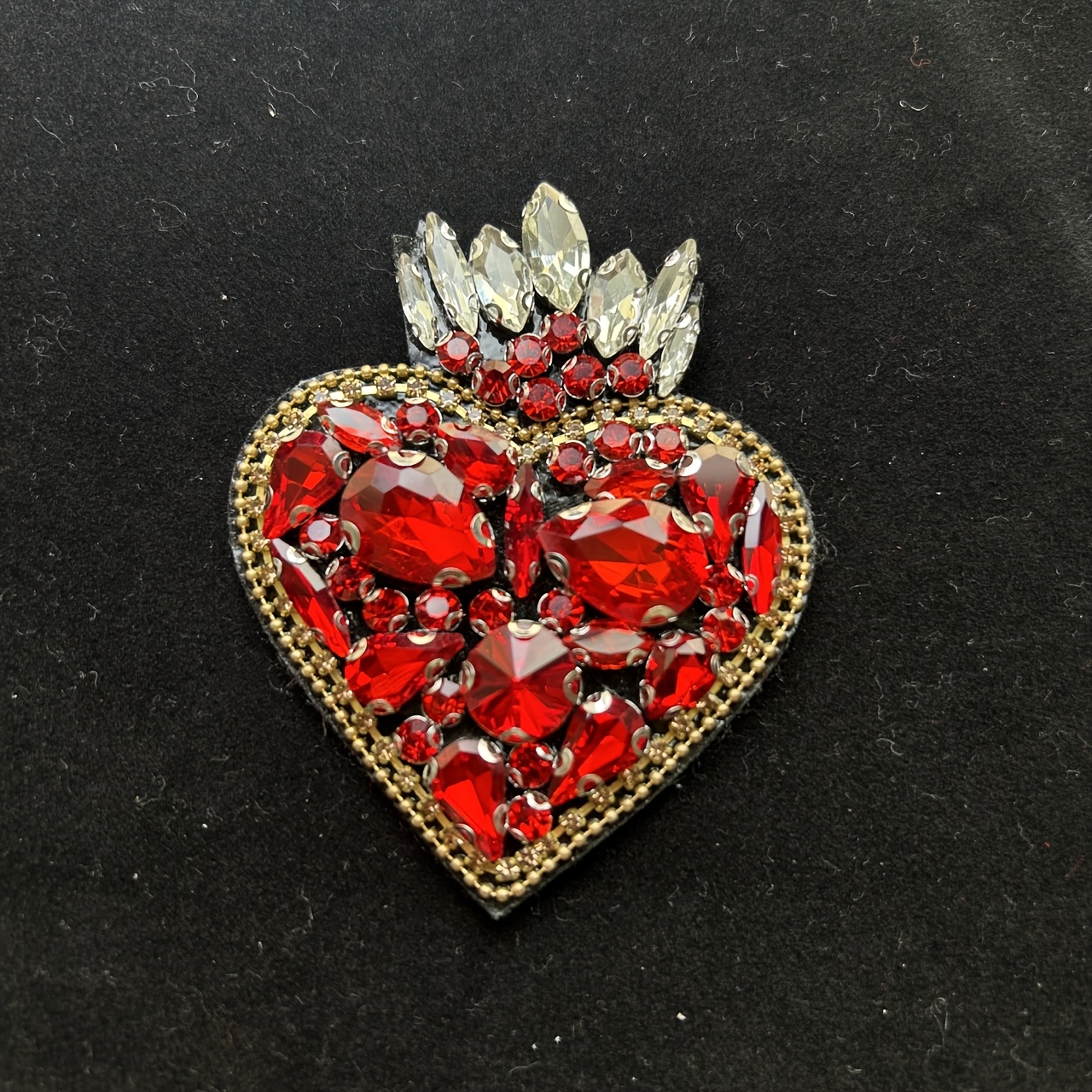 TEMU Parche de tela con cuentas de , tela de costura para entusiastas de las manualidades, ideal para decorar vestidos, trajes de novia, sombreros,