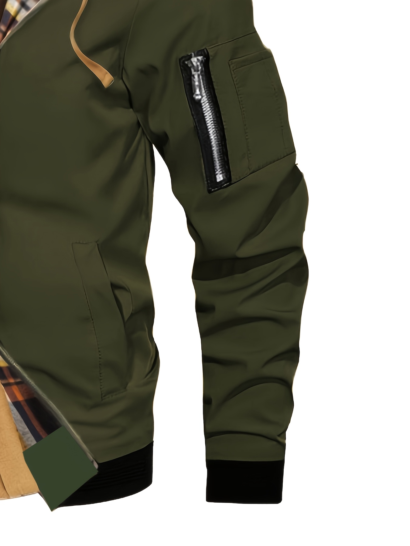 Veste d'hiver à capuche pour homme Pearson OBM, style coréen, un vêtement d'extérieur décontracté et tendance, couleur unie, style formel, avec détails de fermeture éclair