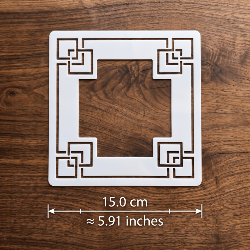 Reusable PET Frame Stencil for DIY Crafts