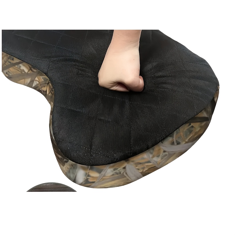 1pc thickened lightweight outdoor chair cushion with handle portable leisure fishing cushion   camouflage multifunctional seat for hunting fishing chair cushion camouflage design durable fabric Product details 3