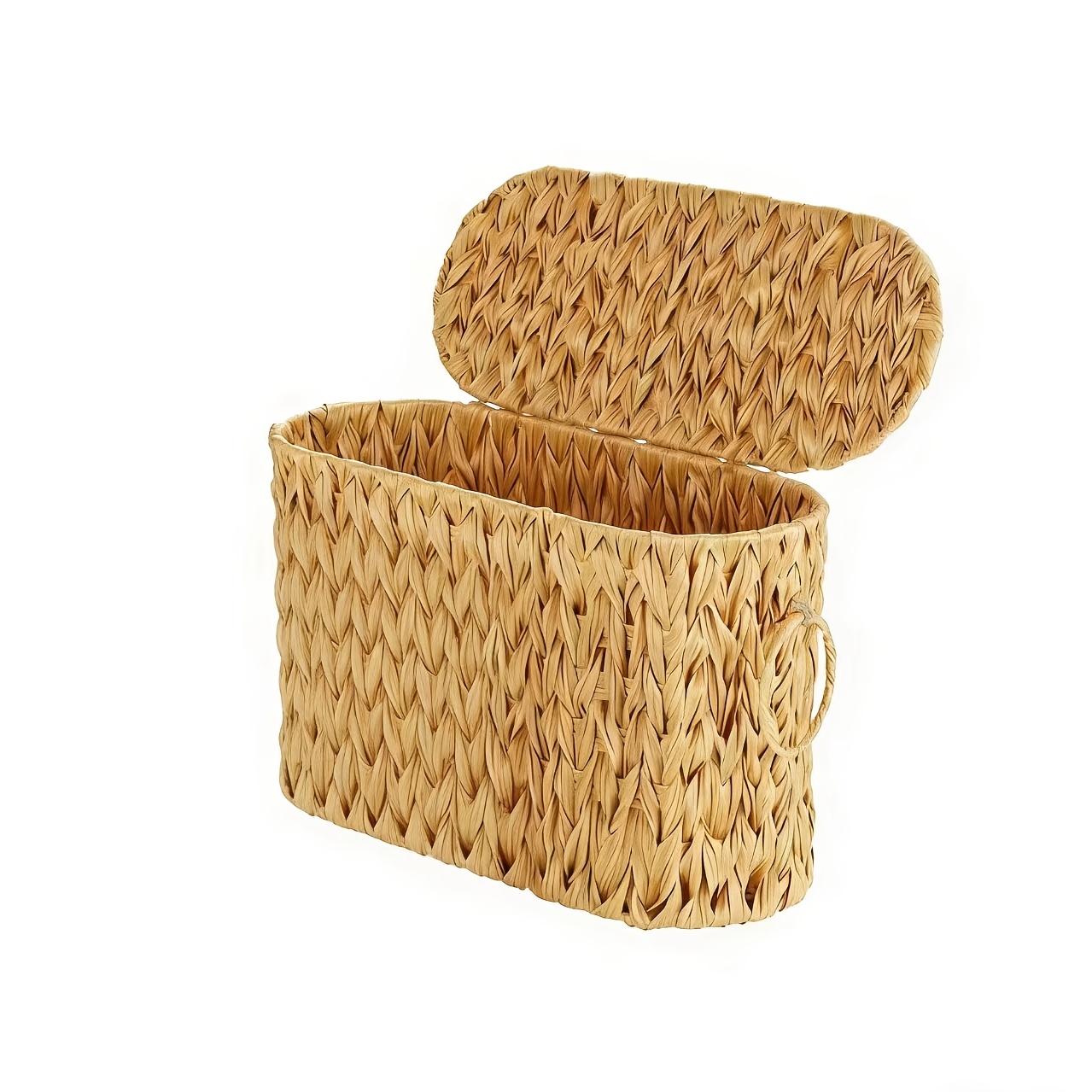 TEMU Oversized Bohemian Style Plastic Storage Basket With - Textured Holder For Toilet Paper, For Home, Office, Or Dorm Organization, Durable