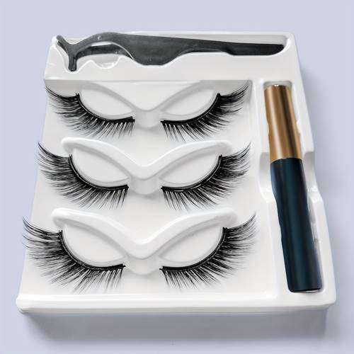 new magnetic eyeliner false eyelashes xx1 cat eye fox style slanted fly reusable no needed