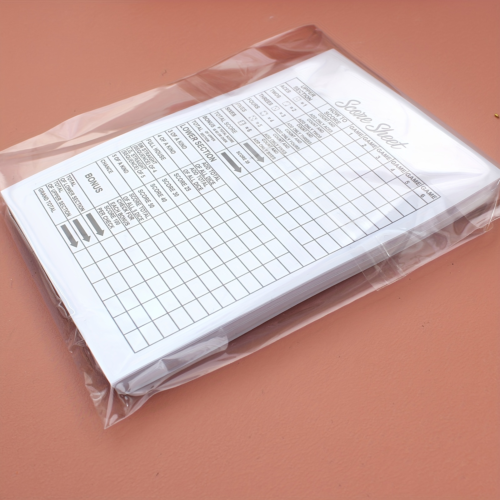 80-page Scoresheet For Dice Game, For Scorekeeping Compatible With Games A6 (5.9 X 4.1 Inches)