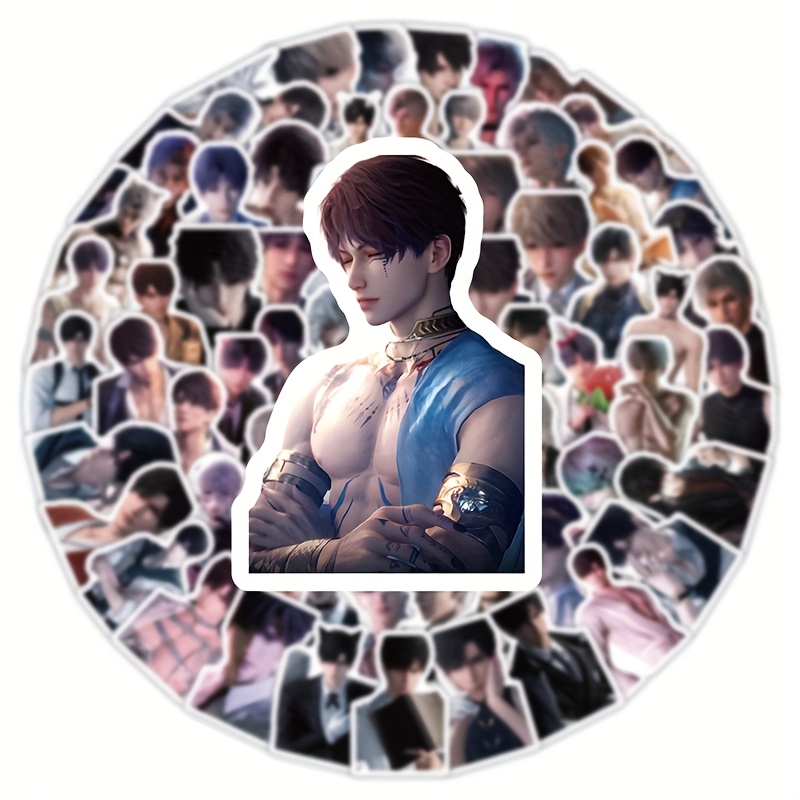 Image of 102pcs Love And Stickers - Stylish Phone Case, Water Bottle, Laptop Decals For Fans Of Celebrities