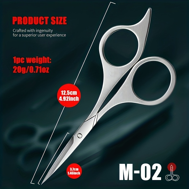 E-shop Professionelle Edelstahlschere, ergonomisches Design, hochpräzise gezahnte Klingen, scharf langlebig. zum Zupfen von Augenbrauen Wimpern, ideal