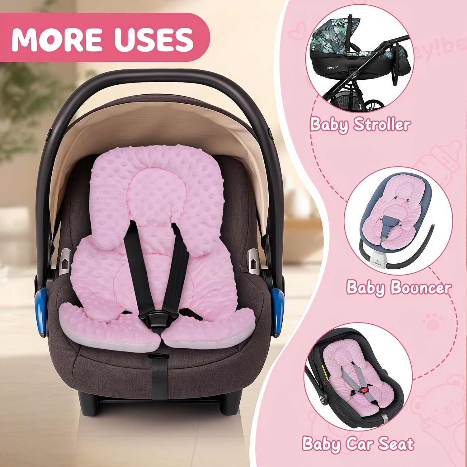 babydecke kinderwagen Babydecke Märchenwald 70x100 cm | Handarbeit main image 1