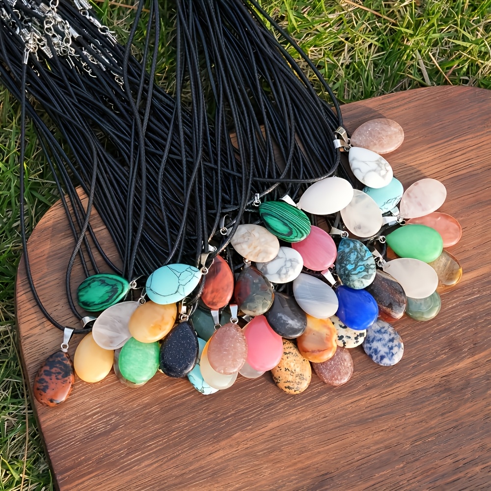 20pcs Teardrop-Shaped Pendant Set for Jewelry Making