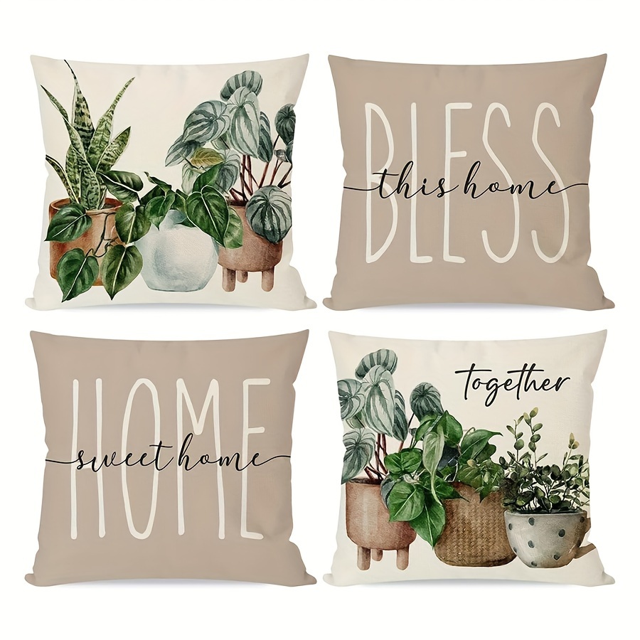 

4pcs - Decor - , , , Types - 16x16, 18x18, ( )